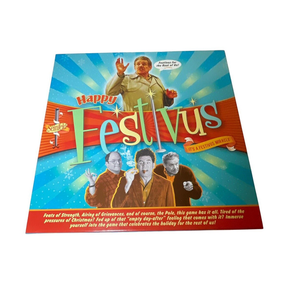 Seinfeld HAPPY FESTIVUS Board Game Fun Game Night Jerry George Kramer - Picture 1 of 4